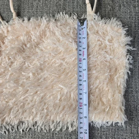 The Buckle Willow & Root Women's Small Faux Feathers‎ Strappy Crop Tank.E156 - Picture 4 of 10